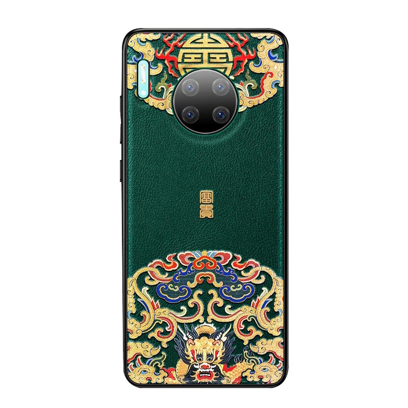 圣幻 华为mate30手机壳mate30pro保护套5g新款中国风30硅胶国潮30pro软壳全包个性创意时尚防摔外壳皮纹