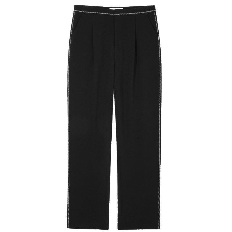 2019爱居兔秋季女装黑色休闲裤