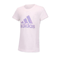 阿迪达斯儿童(ADIDAS KIDS)夏季女小童棉质舒适短袖运动T恤CF7288
