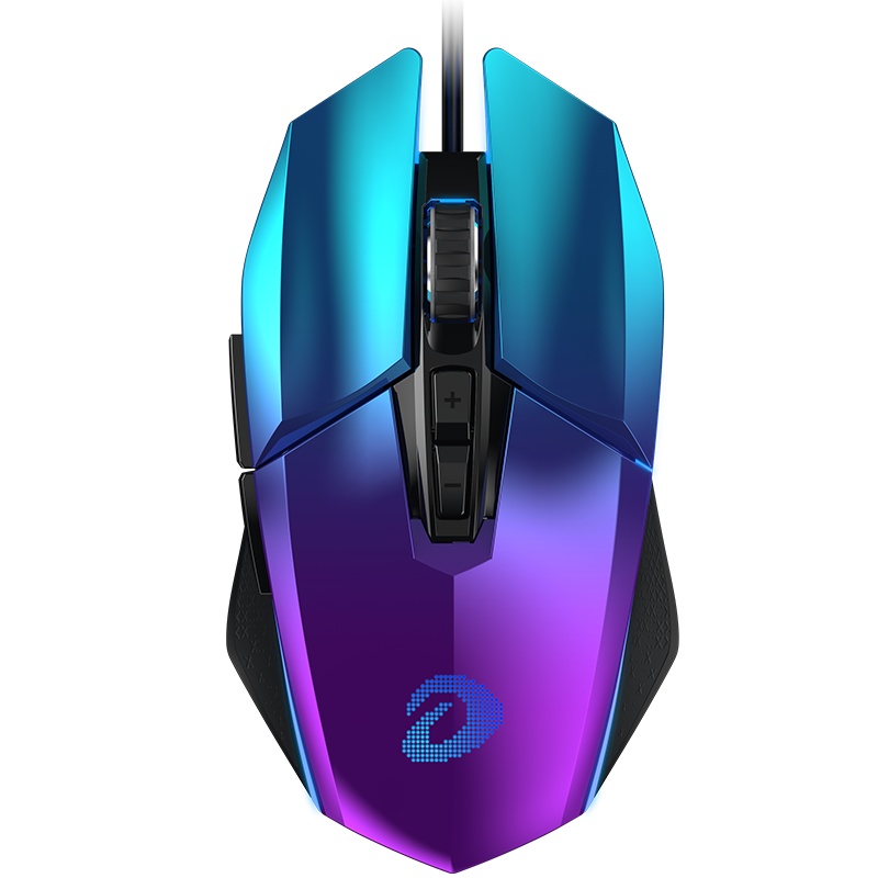 达尔优(dareu)牧马人鼠标5代EM915有线/lol/cf吃鸡绝地求生辅助压枪宏电竞游戏专用笔记本台式电脑办公极光版