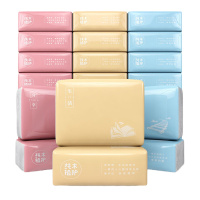 企购优品 植护抽纸三原色系列3层90抽*30包 植护原木抽纸