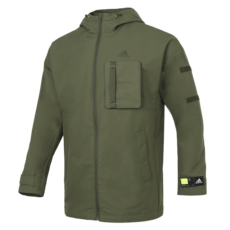 阿迪达斯外套女装运动服连帽宽松户外工装夹克GP0990