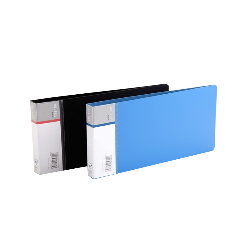 得力(Deli)5354票据夹 支票据收纳夹 财务小文件夹 财务单据发票 颜色随机