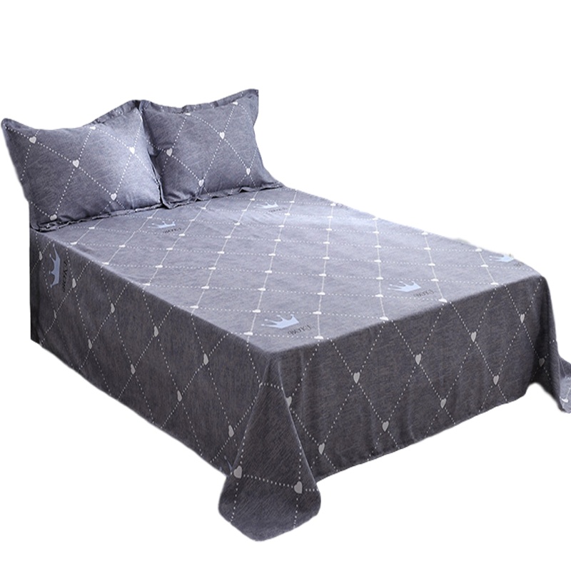 绘窝(HuiWo)家纺 简约ins北欧风斜纹磨毛单品床单