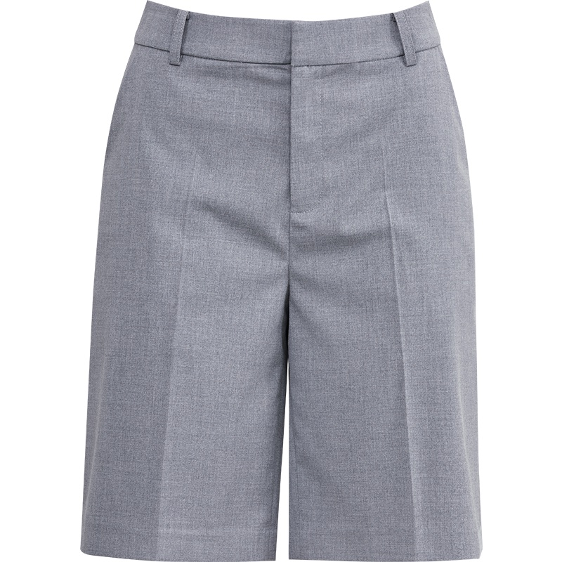 娅丽达女裤2019夏季新款五分西装短裤女直筒阔腿宽松韩版休闲裤I2809