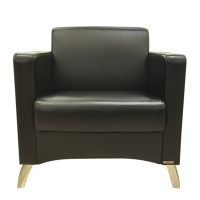 榭邦沙发S036办公室家具休闲沙发洽谈单人位沙发 黑色06