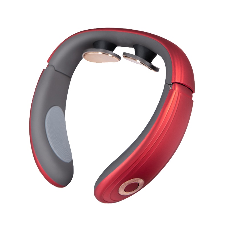 美国西屋 颈椎按摩器 MWCM-U200颈部按摩仪 无线低频脉冲热敷护颈仪 墨尔本红