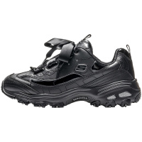 斯凯奇女鞋熊猫鞋时尚蝴蝶结松糕厚底老爹运动鞋11976