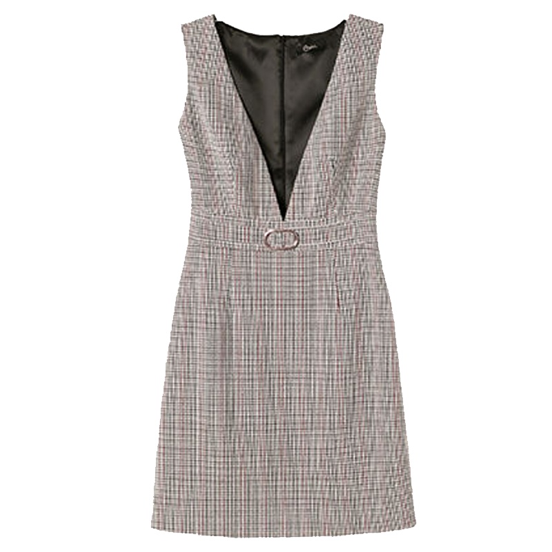 拉夏贝尔candie’s春季新款背带高腰百搭显瘦无袖连衣裙女30083205