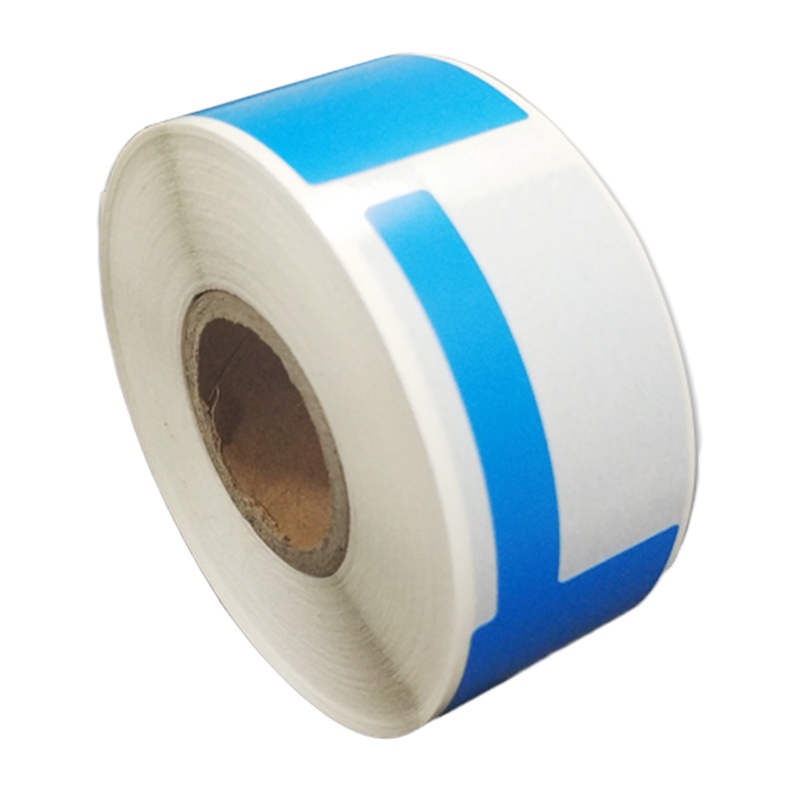 开仰 不干胶标签纸线缆标签38*25+40mm/200片/卷 蓝色(单位:卷)