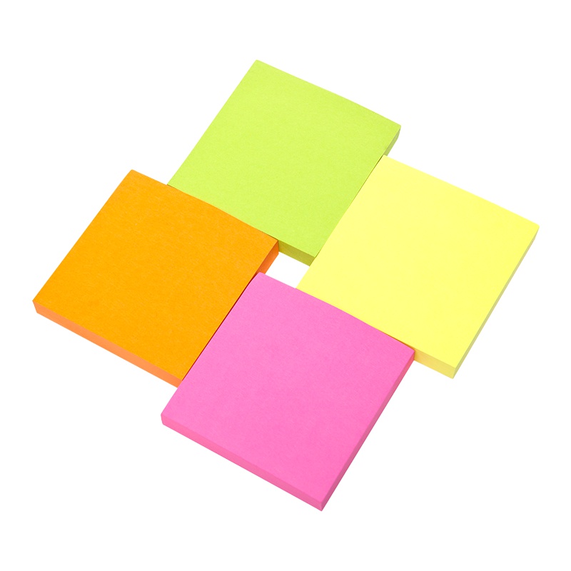 三木(SUNWOOD)便利贴便条百事贴纸创意N次贴办公文具荧光贴标签索引贴纸留言贴记事贴书签自粘手写小条 4本装