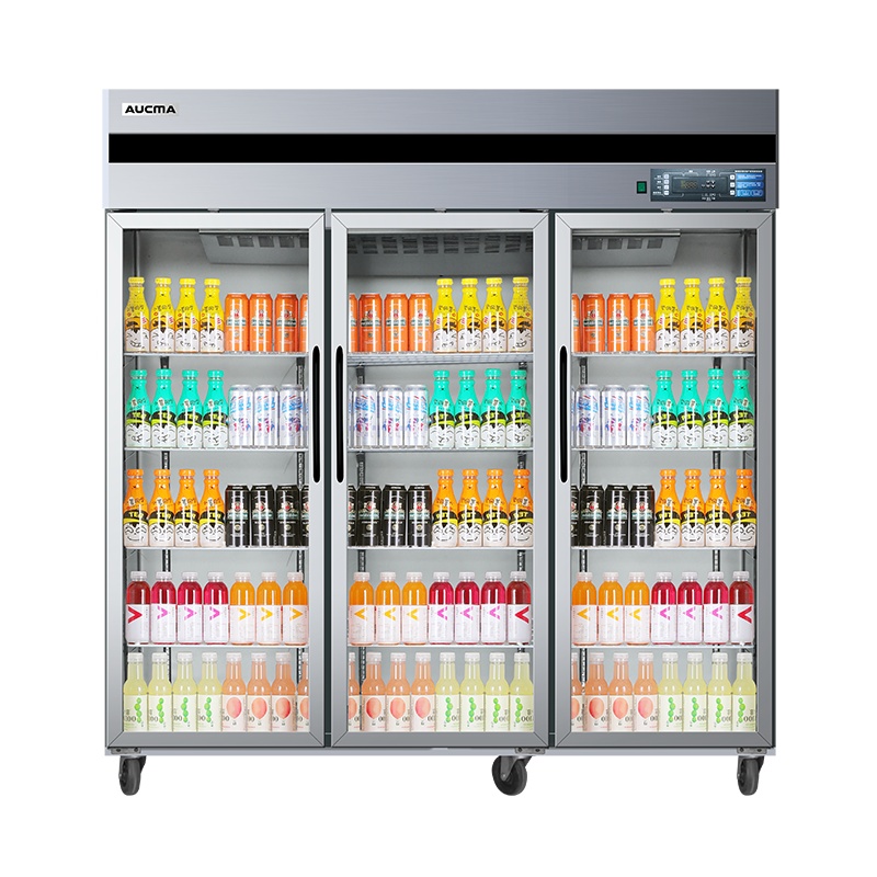 澳柯玛(AUCMA) 展示柜VC-1390AW 风冷1390升冷藏展示柜大型保鲜冰柜立式大容量冰箱冷柜饮料啤酒柜
