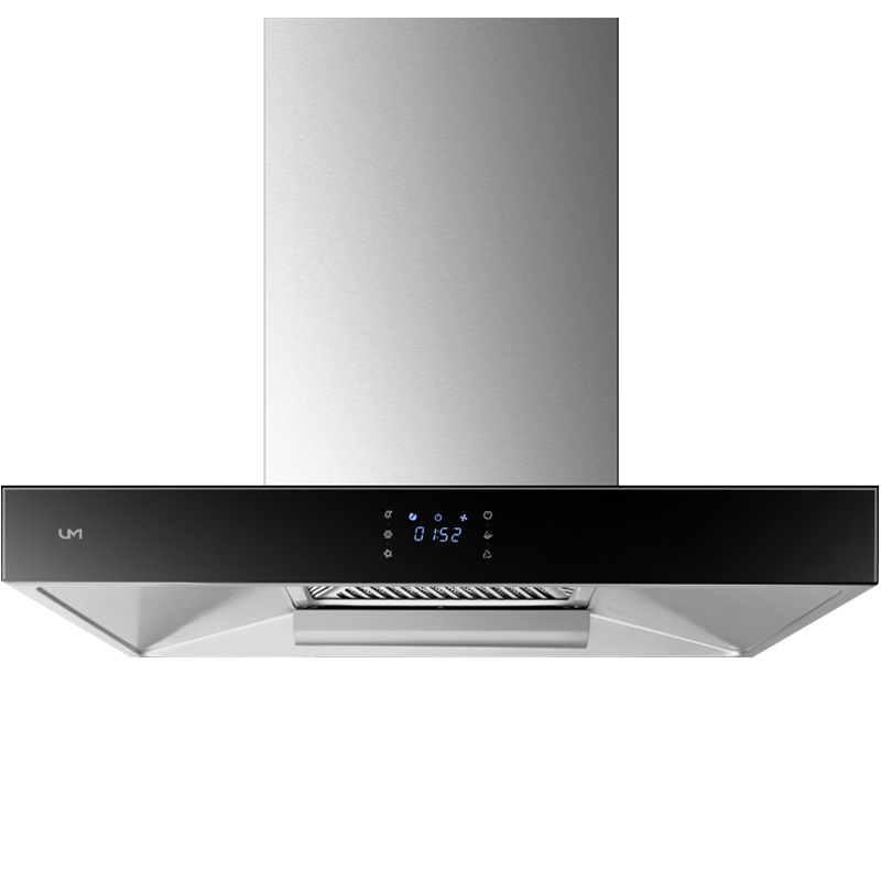 优盟(UM)CXW-245-UM-T25A欧式抽油烟机家用单机26立方大吸力不锈钢划屏自动清洗抽吸油烟机