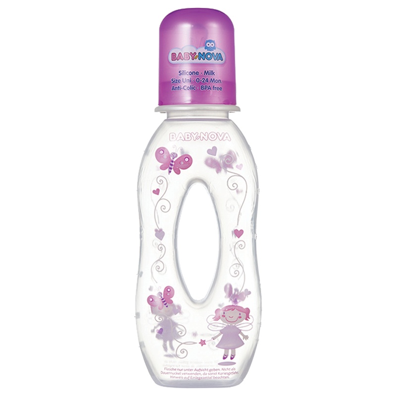 婴乐之星 婴儿标准口中空PP奶瓶-250ml(71415-紫仙子)