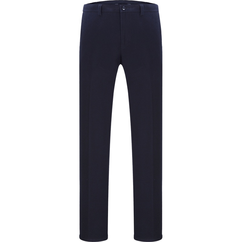 Youngor/雅戈尔秋季新品男士商务休闲含棉藏青素色休闲裤826FWA