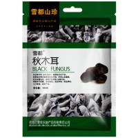 雪都 秋木耳干货100g*2袋 东北原产秋木耳干货 菌菇干货 炖汤 煲汤火锅食材
