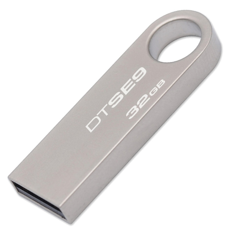 金士顿(Kingston)DTSE9 32GB 金属U盘 银色 个性LOGO定制 32g迷你 企业礼品u盘 十二星座定制