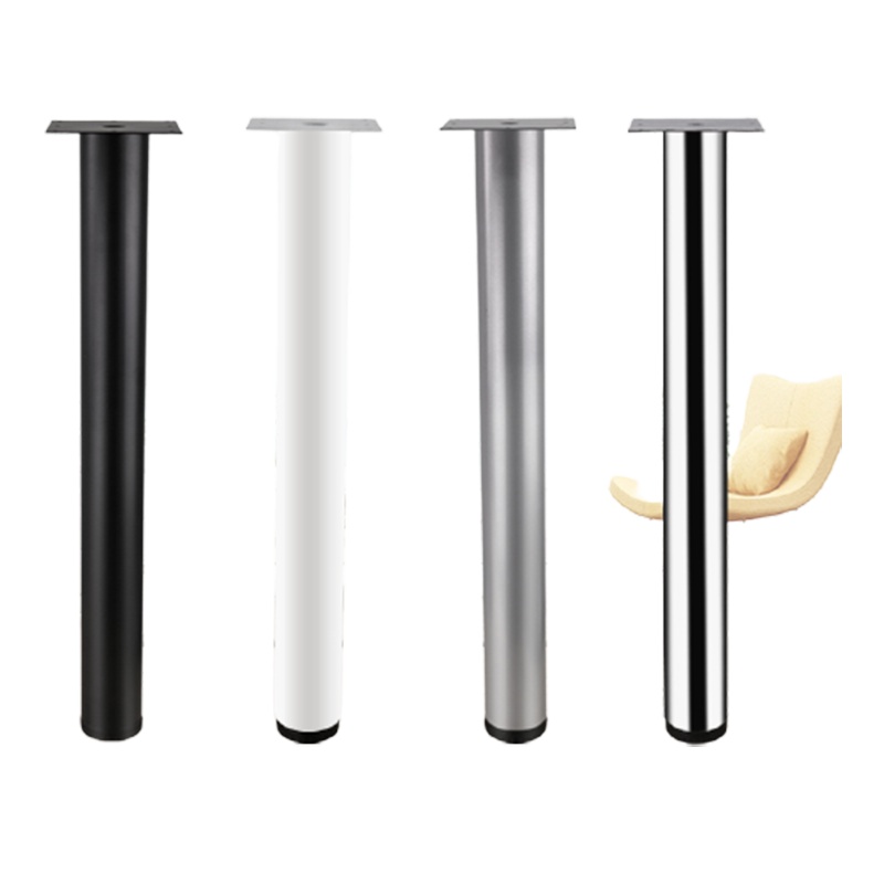 定制可调节桌腿吧台脚阿斯卡利不锈钢支撑柱吧台柱办公电脑桌脚支架桌子腿铁艺17x