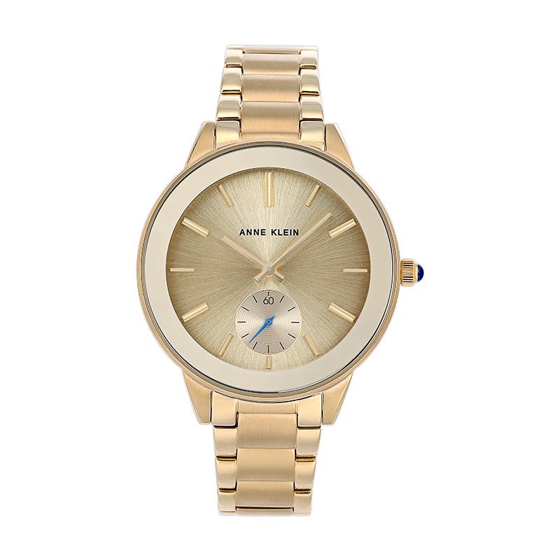 安妮克莱因（ANNE KLEIN）简约经典系列简约时尚大表盘石英女士手表AK/2978CHGB