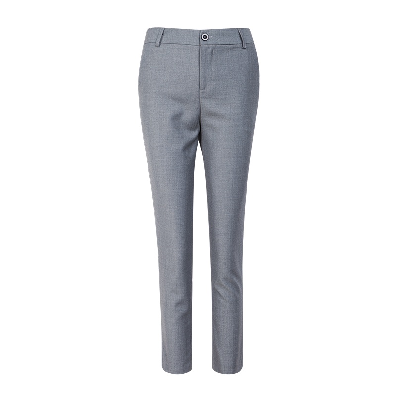 晩白 新品百搭简约优雅职业高腰修身显瘦休闲裤西装裤长裤女