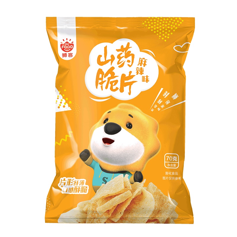 狮客[苏宁自主品牌]山药脆片(麻辣味)锅巴零食70g
