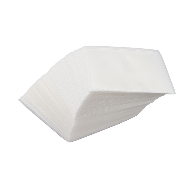 得力 3726 加厚磨砂双面 CD光盘袋子 VCD光碟透明包装袋 DVD保护套 白色 100片/包 一包