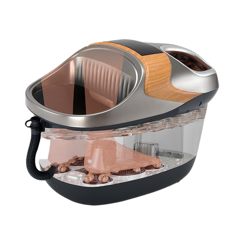 全自动脚底足部揉捏按摩器时光旧巷足疗机双人足浴泡脚盆深桶