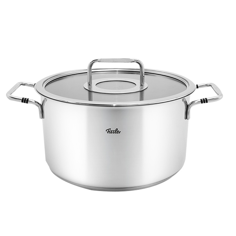 德国菲仕乐/Fissler 德国原装进口 波恩24cm无盖单柄汤锅不锈钢奶锅煮锅炖锅 三明治复合锅底多灶具通用