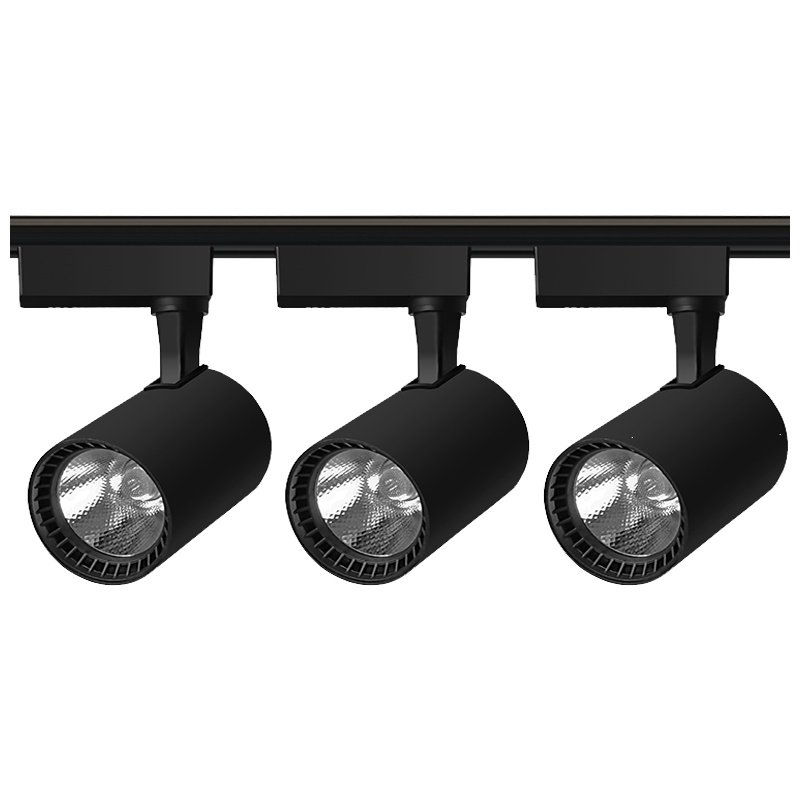 led射灯服装店铺商用轨道灯超亮明装聚光导轨式条服装店节能暖光