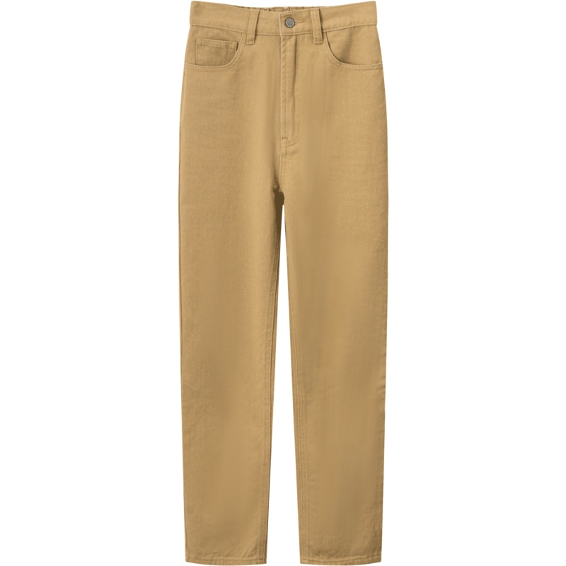 OtherMix显瘦直筒牛仔裤2021年春季新款时尚高腰韩版遮胯九分裤子