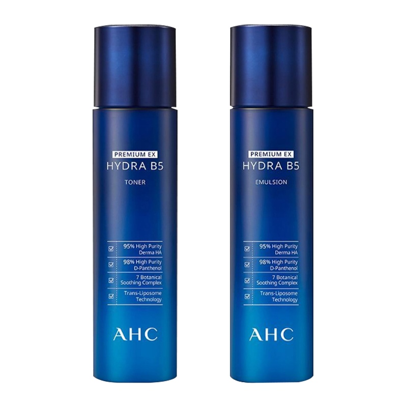AHC 玻尿酸B5 EX水乳两件套 护肤套装 爽肤水120ML+乳液120ML