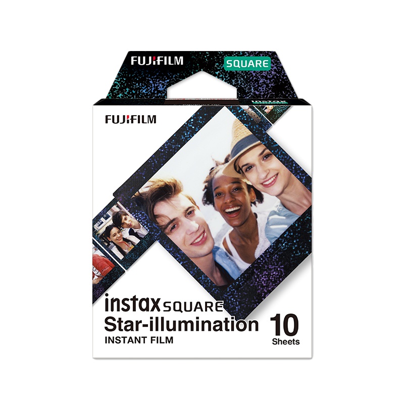 富士(FUJIFILM)INSTAX 拍立得相纸 SQUARE系列方形星空快显胶片相纸 适用SQ富士方形相机(10张)