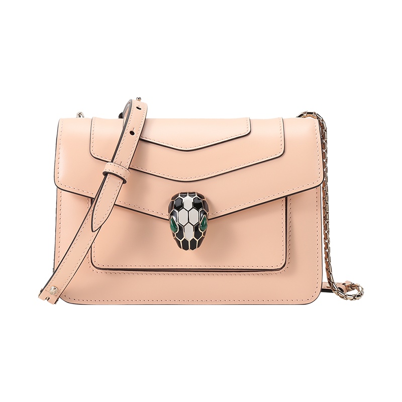 BVLGARI 宝格丽 女士 SERPENTI FOREVER系列牛皮蛇头扣单肩斜挎包小号 290541