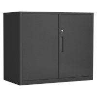 创世人 黑色加厚760高矮柜文件柜铁皮柜档案柜资料柜文件柜其他金属办公柜收纳柜整理柜