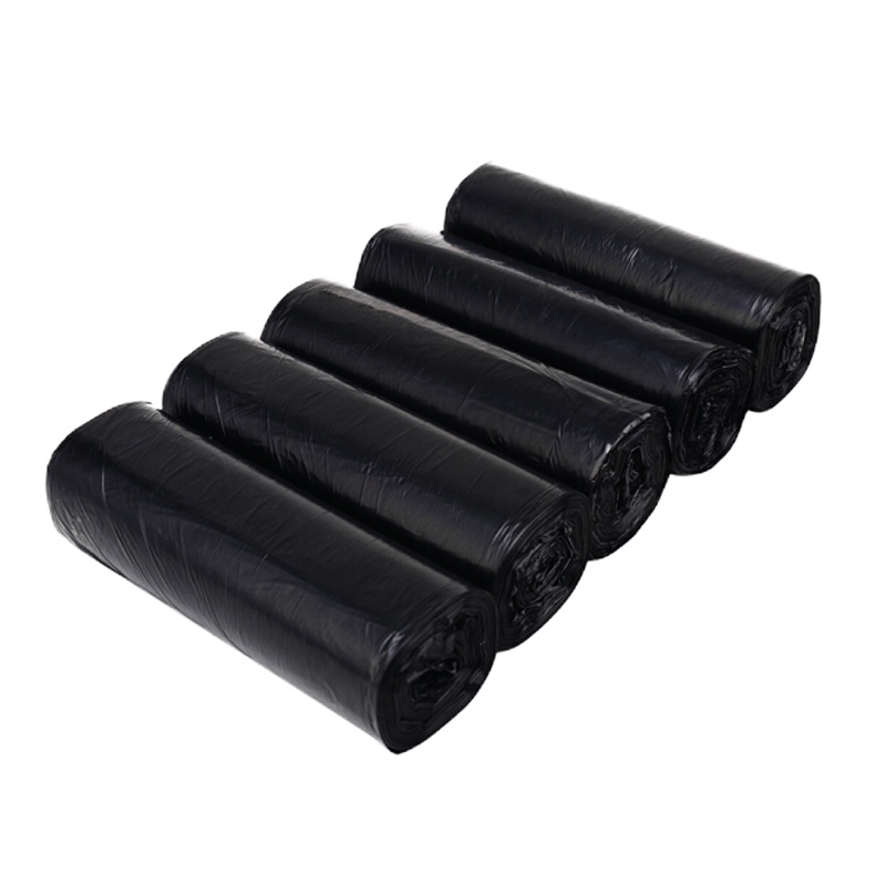 得力 50×60cm办公生活大号垃圾袋 5卷150只 黑色 33071