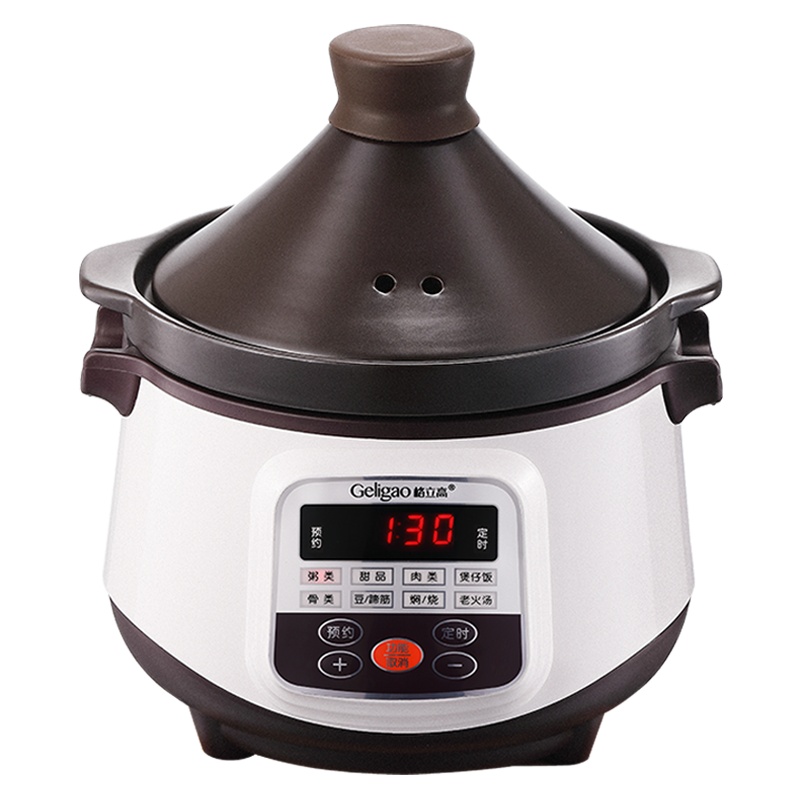 格立高(Geligao)高GLG-D1501电炖锅养生煲家用煮粥神器陶瓷全自动砂锅BB煲2-6人煲汤锅