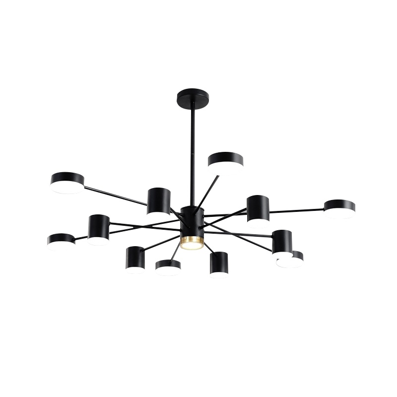 [环森照明]led后现代分子灯北欧魔豆客厅吊灯多头餐厅卧室创意个性黑色现代简约灯具适用范围10㎡-15㎡