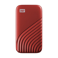 西部数据(WD)500GB Type-C固态移动硬盘(PSSD) My Passport随行SSD版 星火红