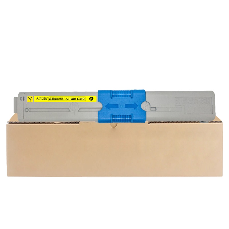 艾洁 OKI C310粉盒黄色 适用C331DN C530dn;M561;C310dn墨粉盒