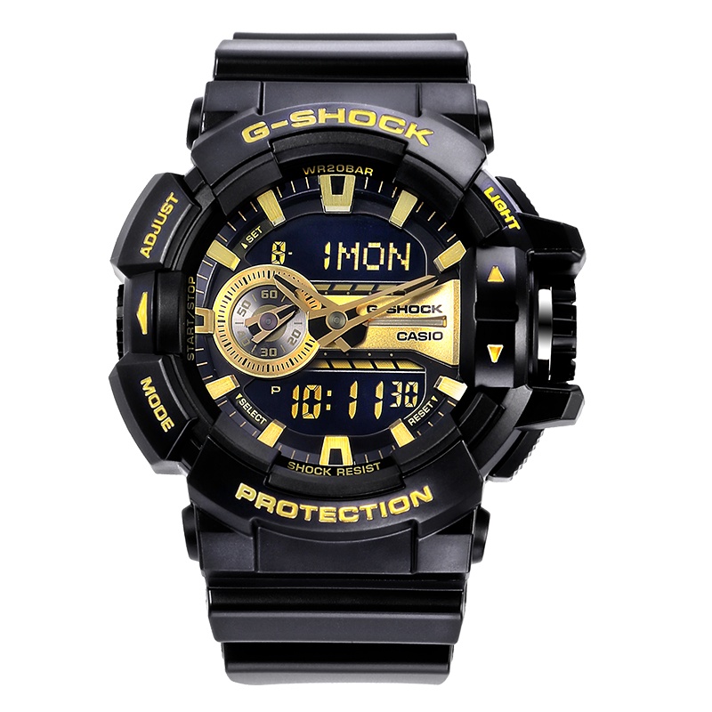 卡西欧(Casio)手表G-SHOCK系列多功能防水石英男表 GA-400GB-1A9