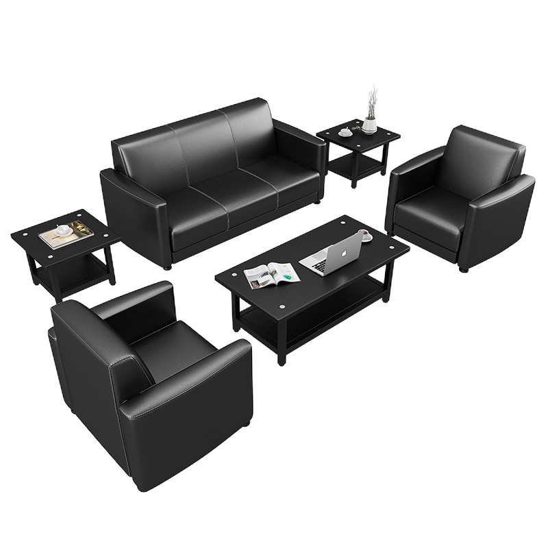 鑫环境 办公沙发小户型商务会客沙发办公室接待沙发简易组合套装洽谈沙发