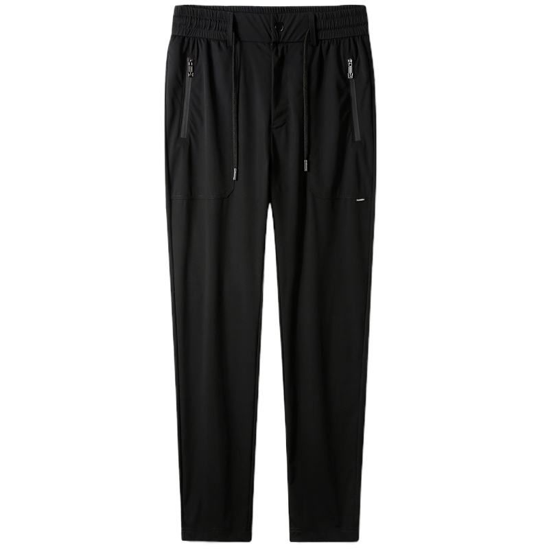 妖艺夏季冰丝运动裤男加肥加大冰凉男士裤子薄款透气休闲裤男长裤916