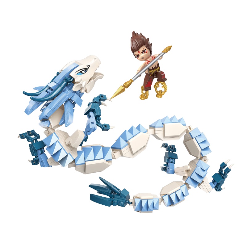 启蒙keeppley哪吒魔童降世系列B0112魔丸VS灵珠益智儿童拼装模型积木组装拼插