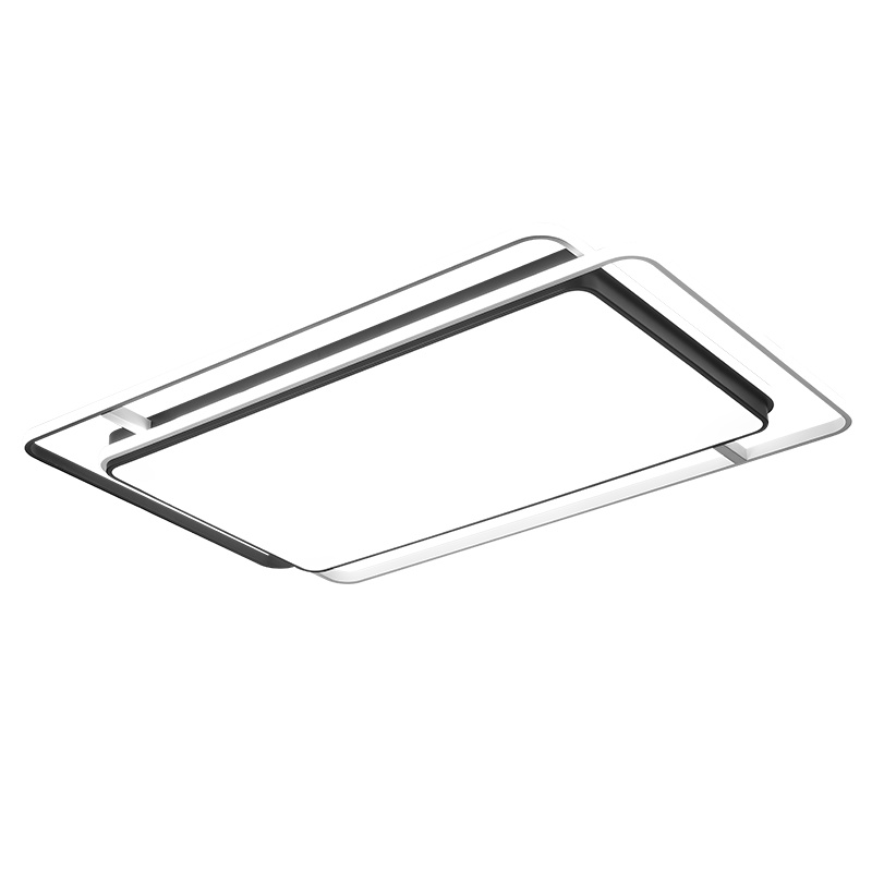 七只蚂蚁 轻奢客厅吸顶灯卧室灯大厅灯具北欧简约现代大气极简现代创意北欧风格灯具卧室长方形铝材LED吸顶灯房间灯ZY146