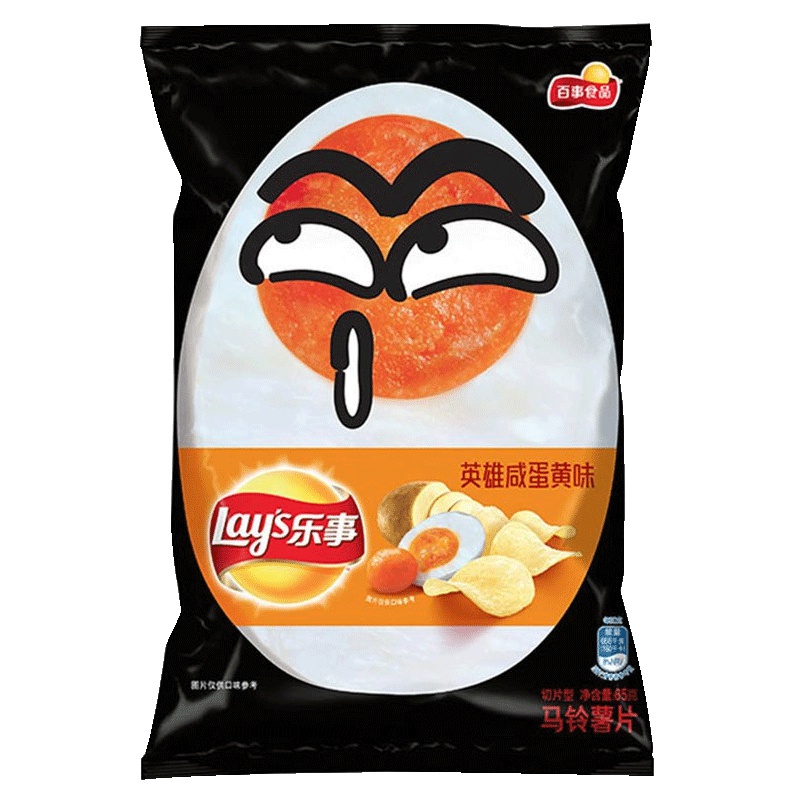 乐事 袋装薯片 英雄咸蛋黄味 65克