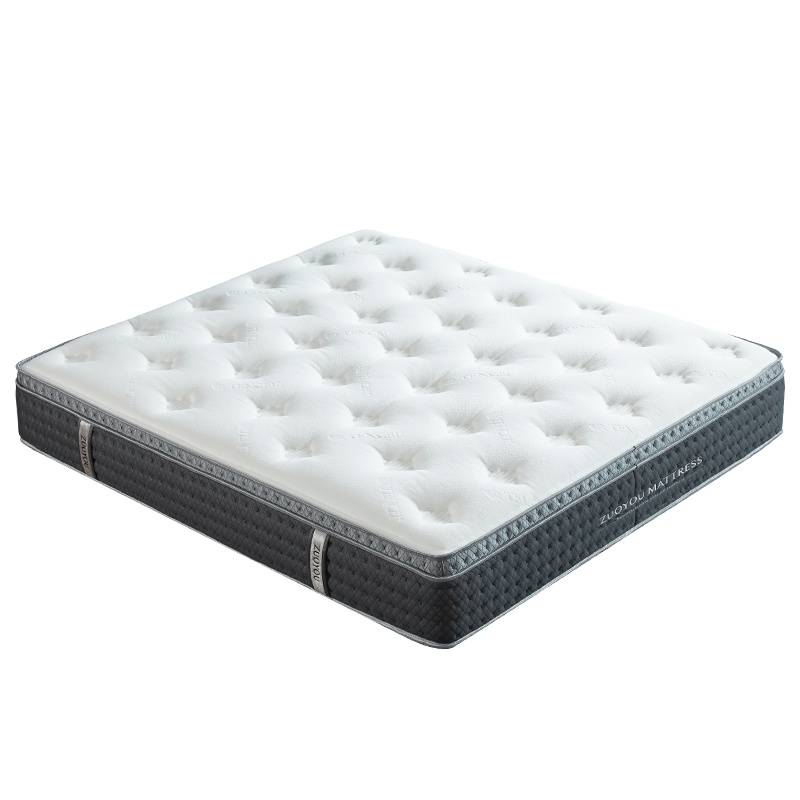 左右睡眠2cm厚乳胶床垫负离子天丝 独立筒弹簧软硬适中DCW050