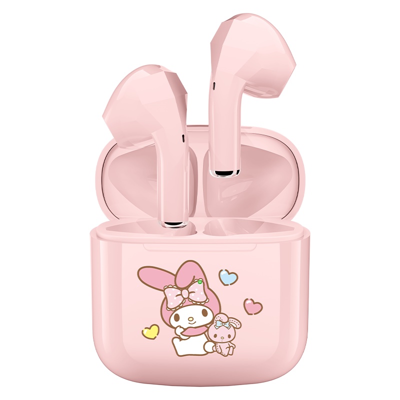Hellokitty正版无线蓝牙耳机2021年新款运动女士款高端无线耳机typec充电适用于苹果华为vivo小米