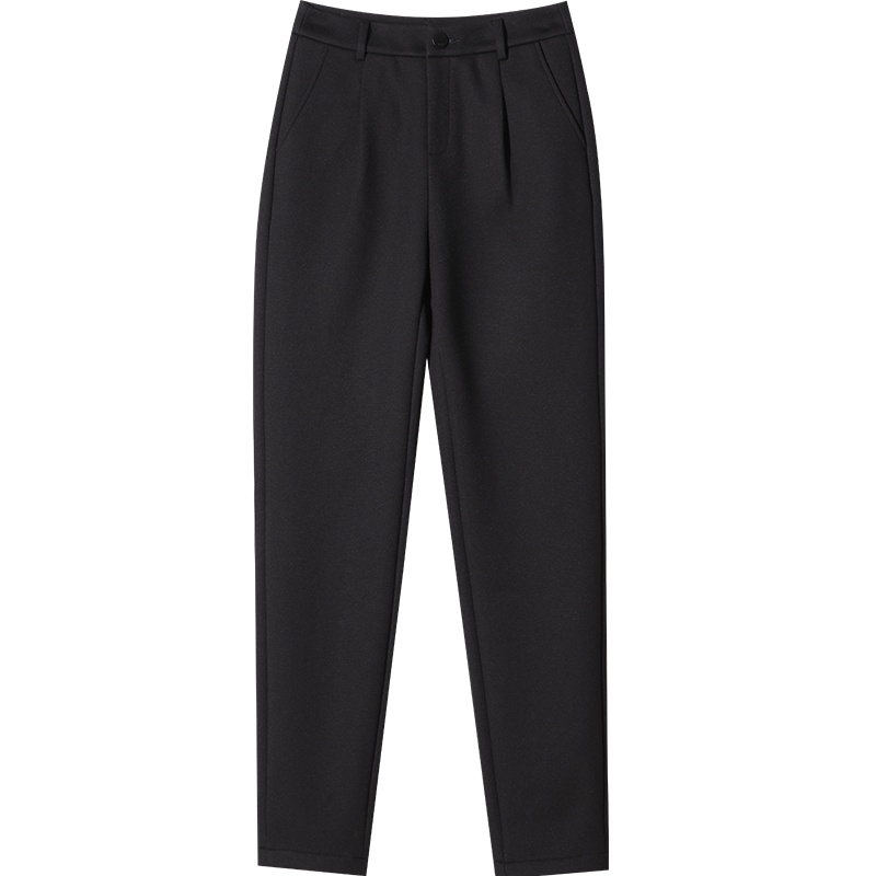 娅丽达女裤2019秋冬新款加绒哈伦裤女弹力女士大码宽松休闲裤子I4021