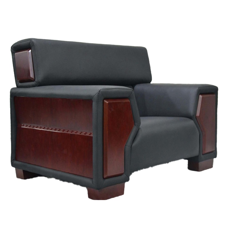 尊爵系列沙发S2P009双人位 (1880*W*950D*930H)黑色牛皮