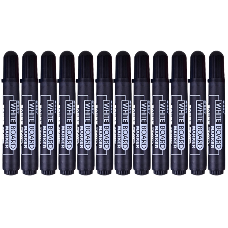 晨光(M&G)-2160白板笔 易擦水性笔办公大头笔 可擦白板笔 10支/盒 黑色(一盒价)